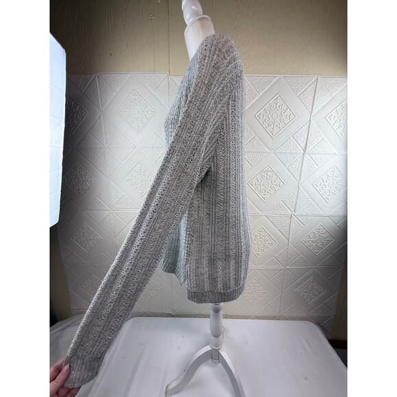 Aeropostale XL Sweater women long sleeves gray small flaw 100% acrylic - Picture 6 of 11